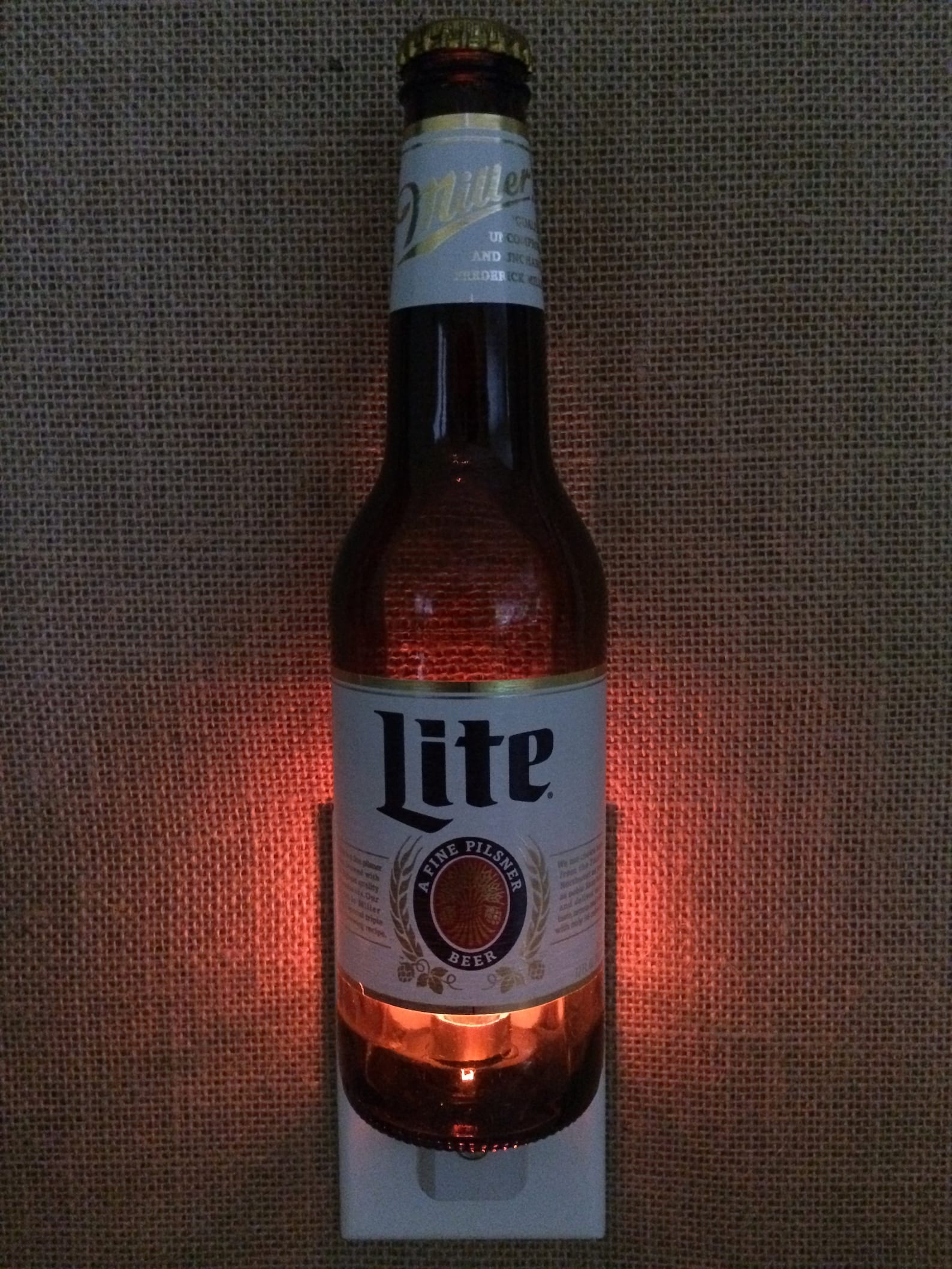 Miller Lite 12oz. Glass Bottle Night Light Etsy