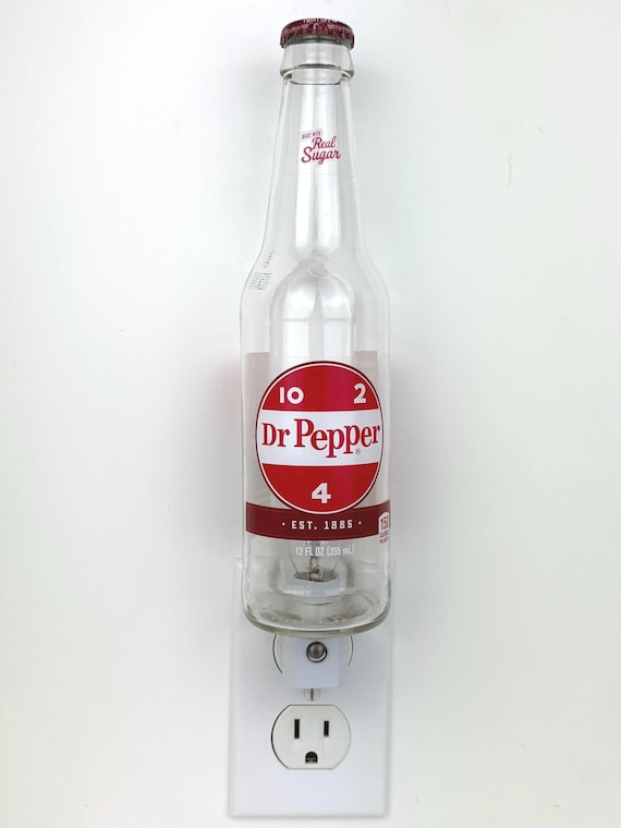 Dr. Pepper 12oz. Glass Bottle Night Light - Etsy