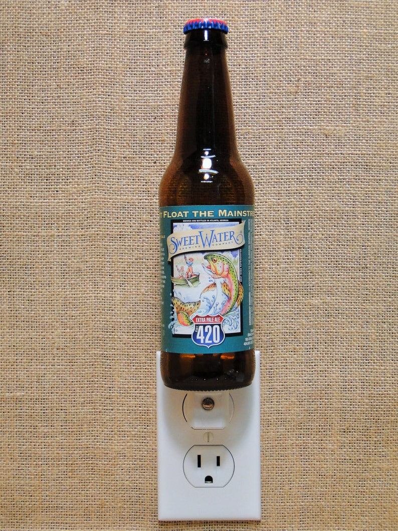 Sweetwater Extra Pale Ale 420 12oz. Glass Bottle Night Light image 1