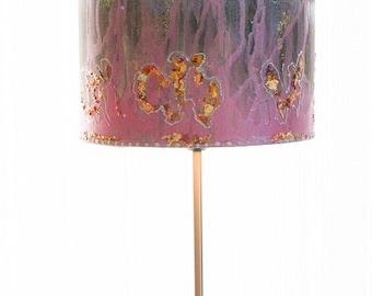 Lampshade Pink Hand Painted