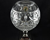 Waterford Crystal Times Square 2000 Star of Hope Hurricane Lamp Candle Holder