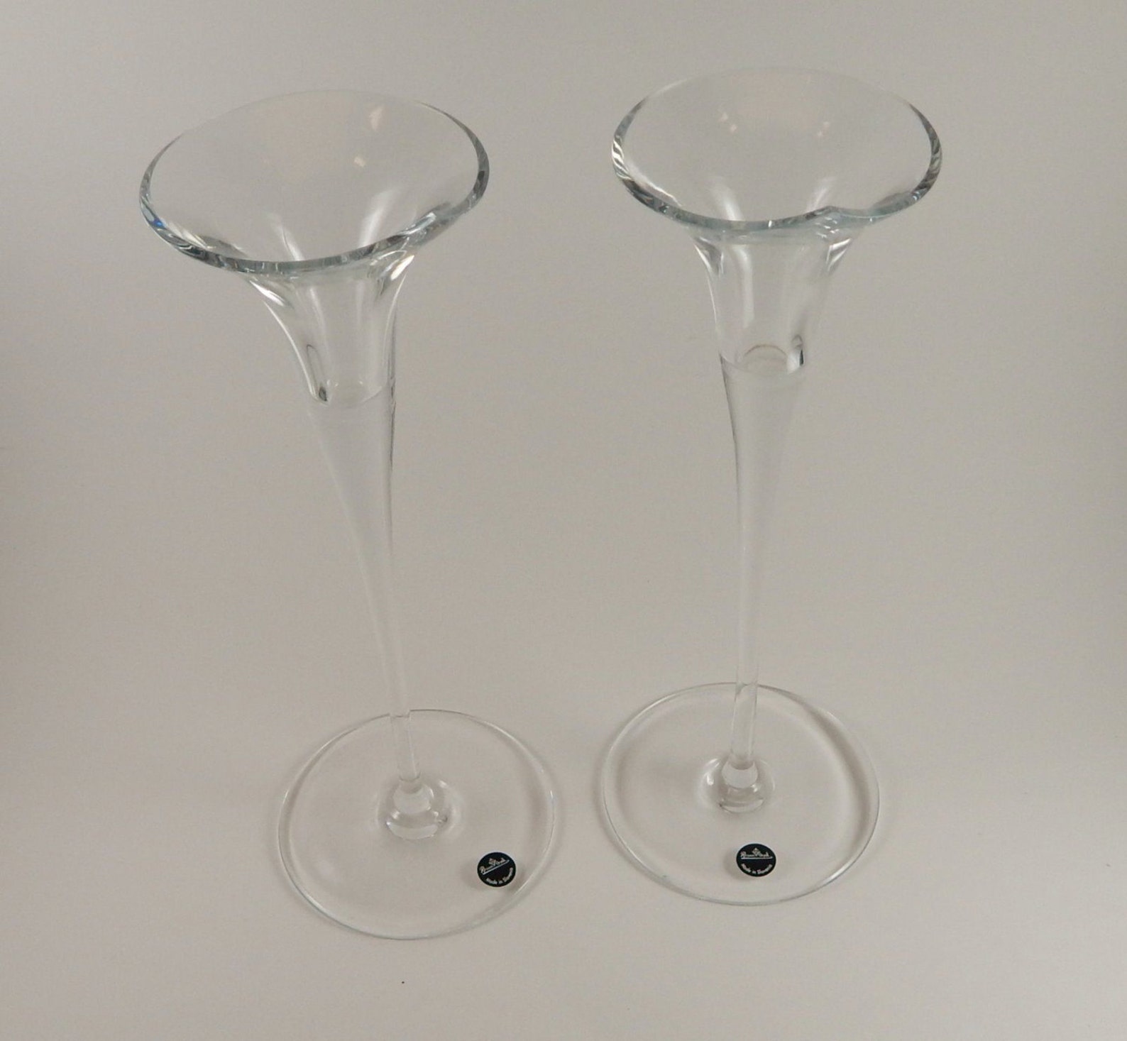 Vintage Rosenthal calla Crystal Candle Holders 10 Etsy