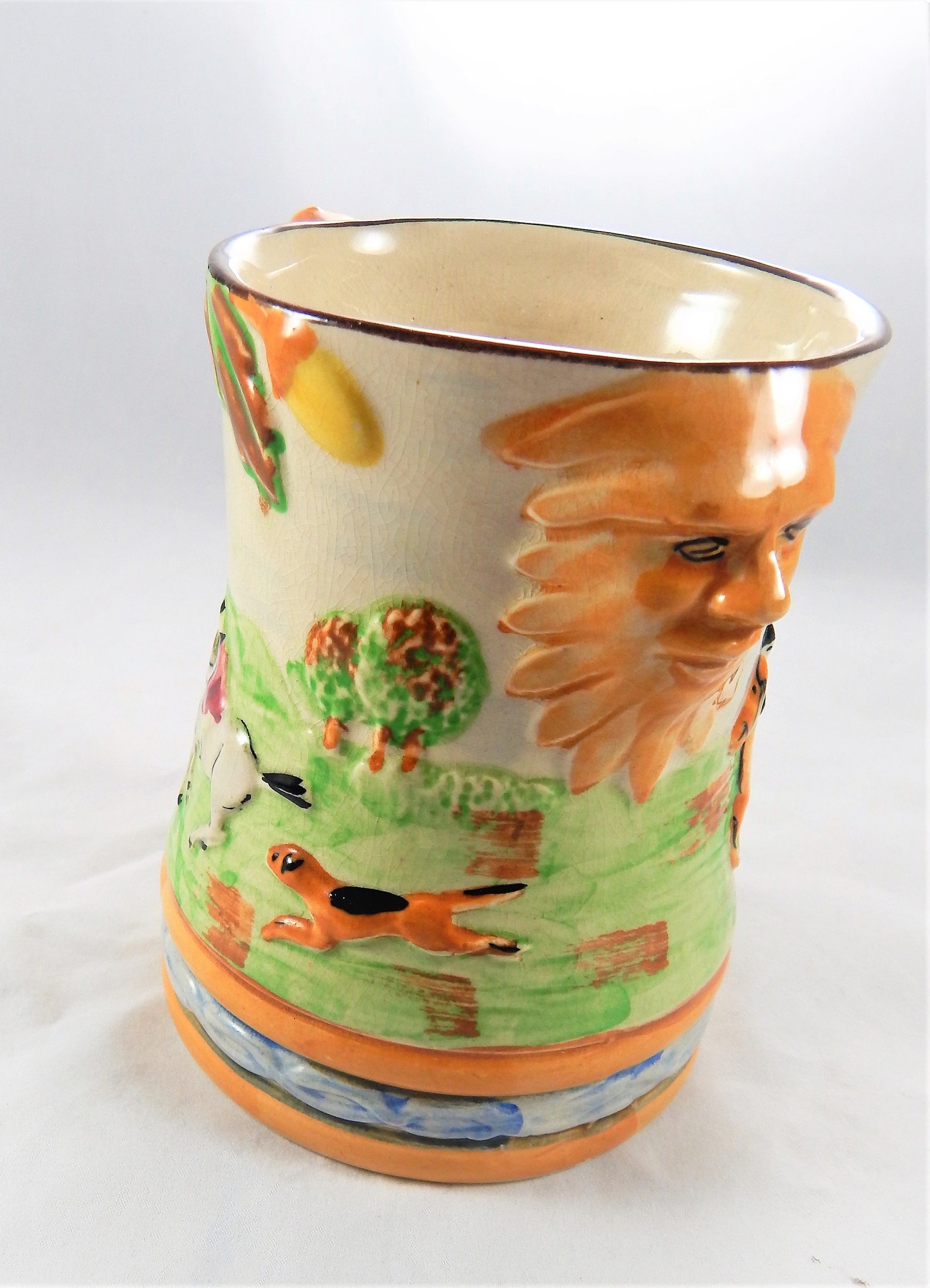 Antique Arthur Wood Mug Made in England Earthenware Hunting Etsy