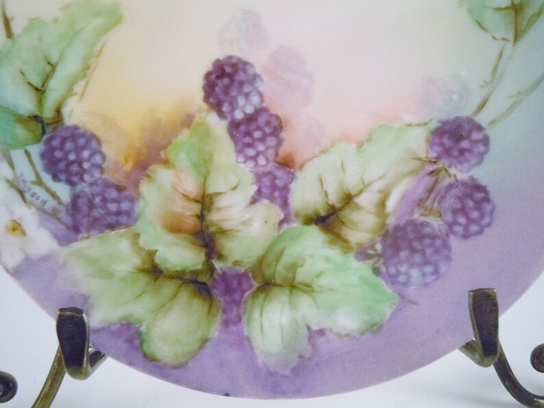 Limoges France Blackberry Vine Plate