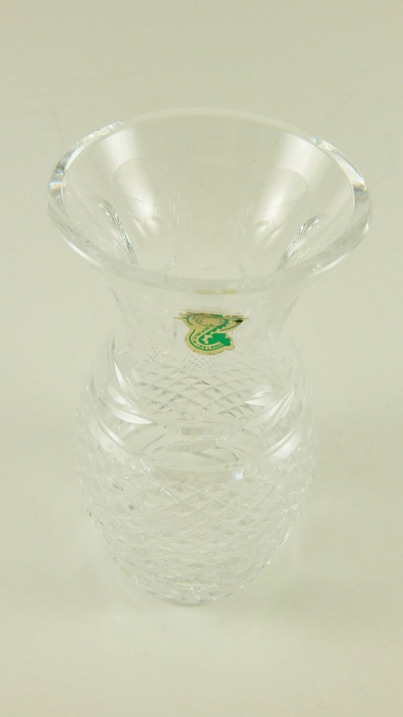 Waterford Crystal Flower Vase Glandore Pattern Laurel Criss Etsy