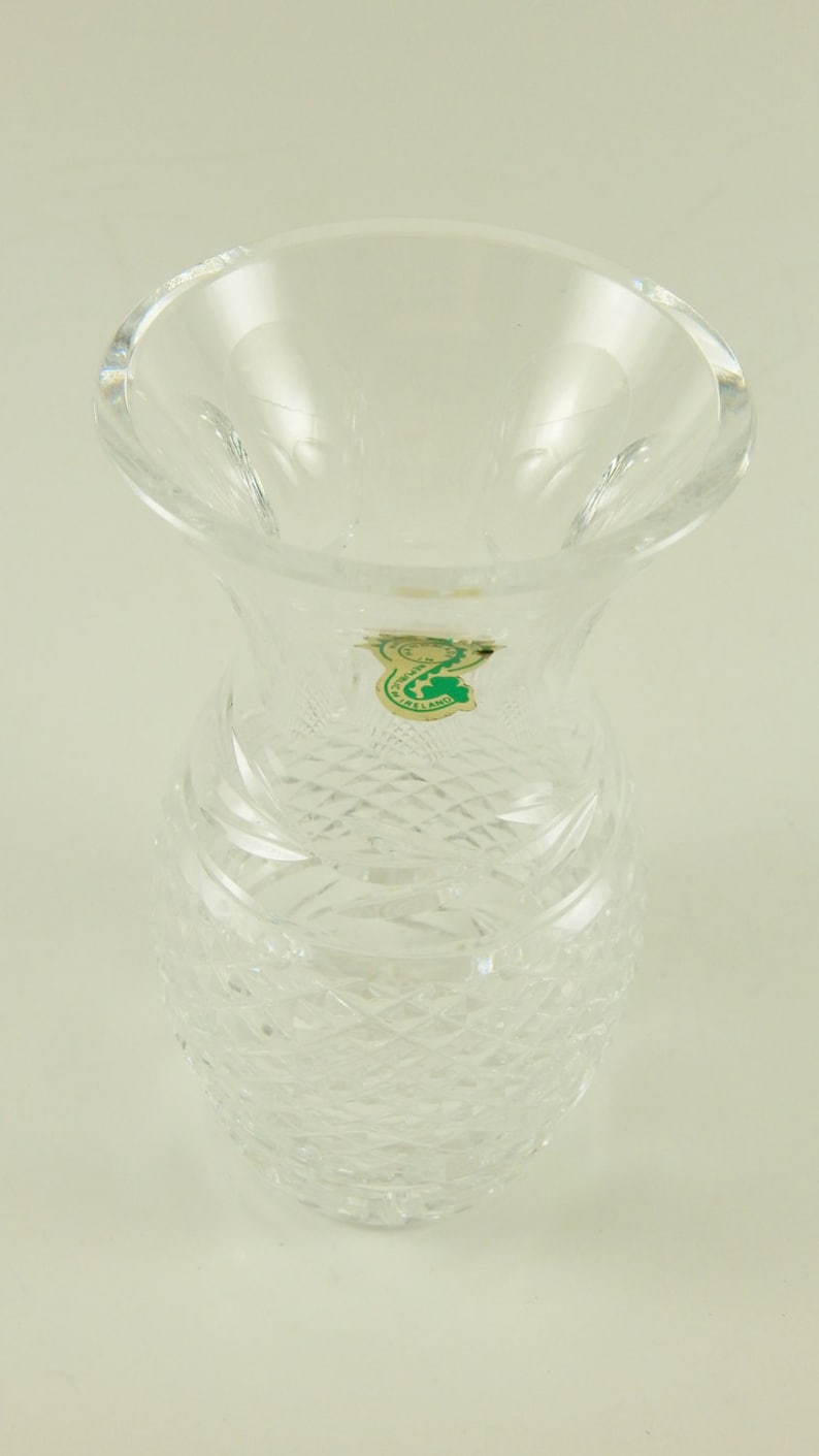 Waterford Crystal Flower Vase Glandore Pattern Laurel Criss Etsy