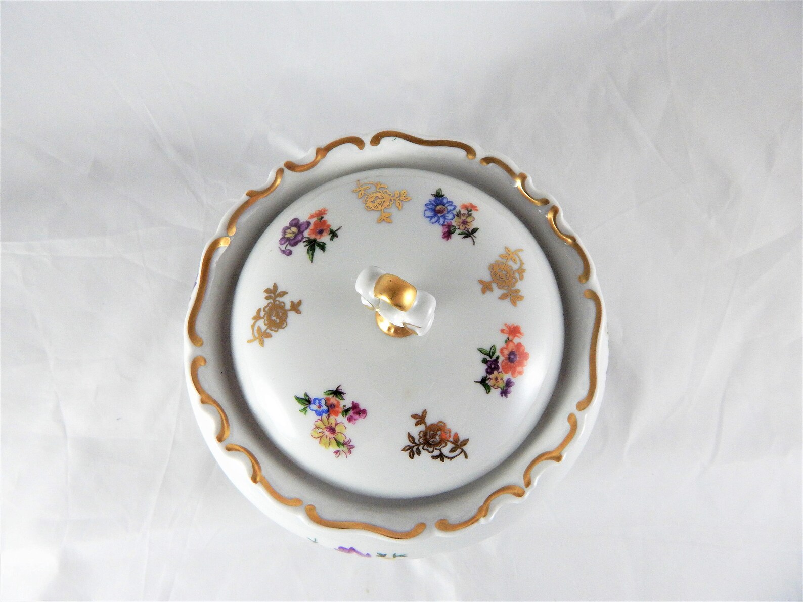 Rosenthal Fine Bone China Trinket Bowl With Lid Etsy