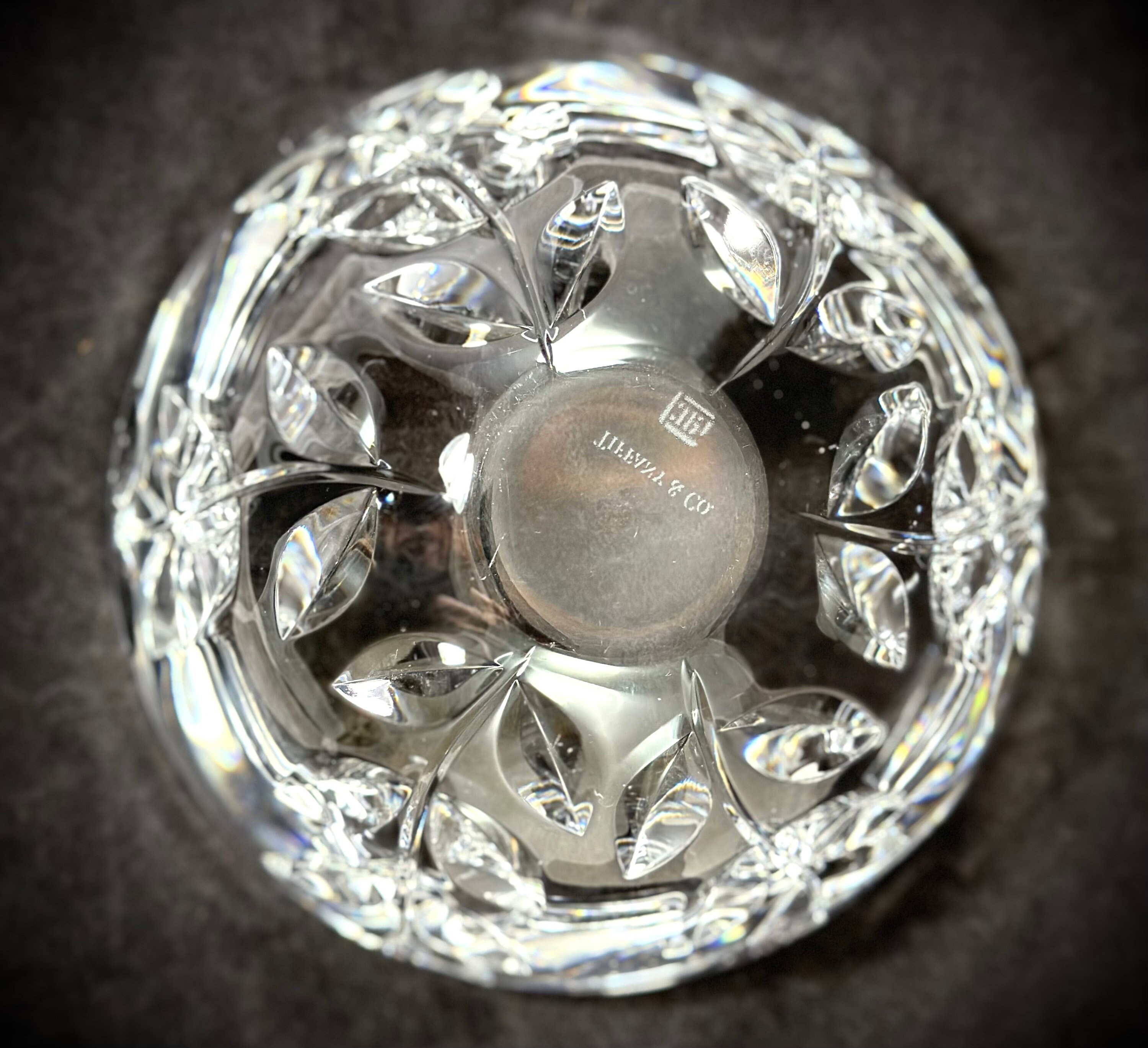 Tiffany & Co. Floral Vine Crystal Bowl. Designed by Josef