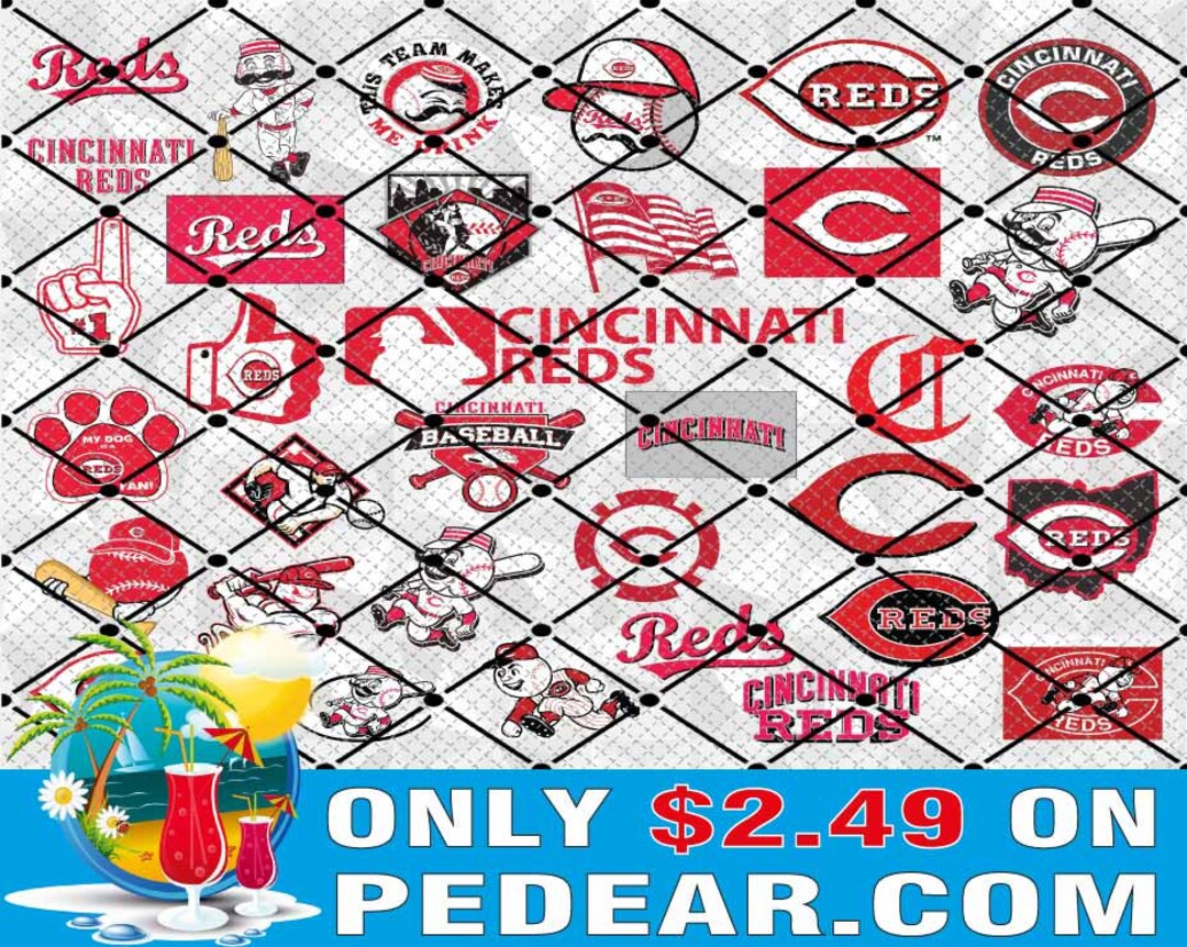 Cincinnatiredssvg Baseball Team Svg Bundle Svg Files ML Etsy