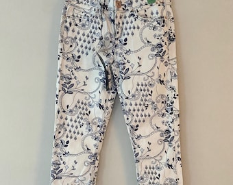 River Island Filigree Printed Jeans Printed UK 8 EUR 34