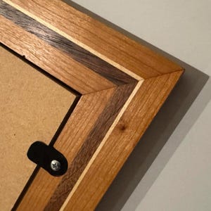 Handmade Wood Inlay Frame With Stand and Hand Stitched Covering - Etsy