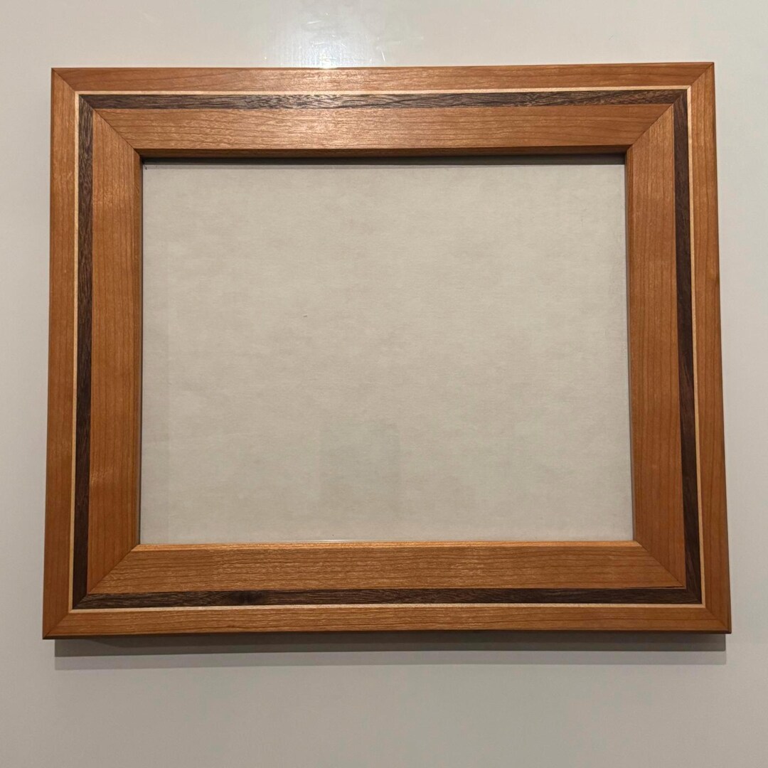 Handmade Wood Inlay Frame With Stand and Hand Stitched Covering - Etsy