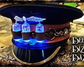 Steampunk Military Cap Hat - Airship - Tesla - Cosplay - Captain