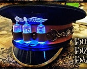 Steampunk Military Cap Hat - Airship - Tesla - Cosplay - Captain