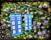 Tardis Earrings - Laser Acrylic - Dr.Who