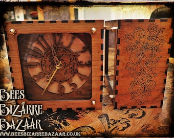 Steampunk Clock - Time Machine - Laser Cut