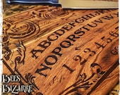 Cheesy Ouija Board - Wooden Cheese Cutting Board - Acacia