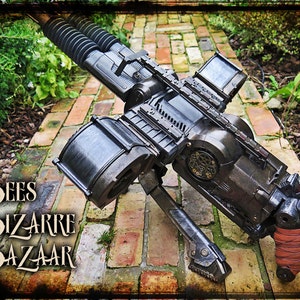 Steampunk Nerf Gun Machine Gun Rhino Fire Cosplay image 1