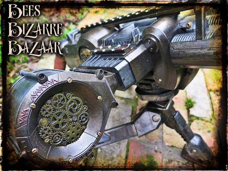 Steampunk Nerf Gun Machine Gun Rhino Fire Cosplay image 3