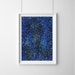 Original Abstract Painting Blue Cosmic Art Dotty Galaxy - Etsy