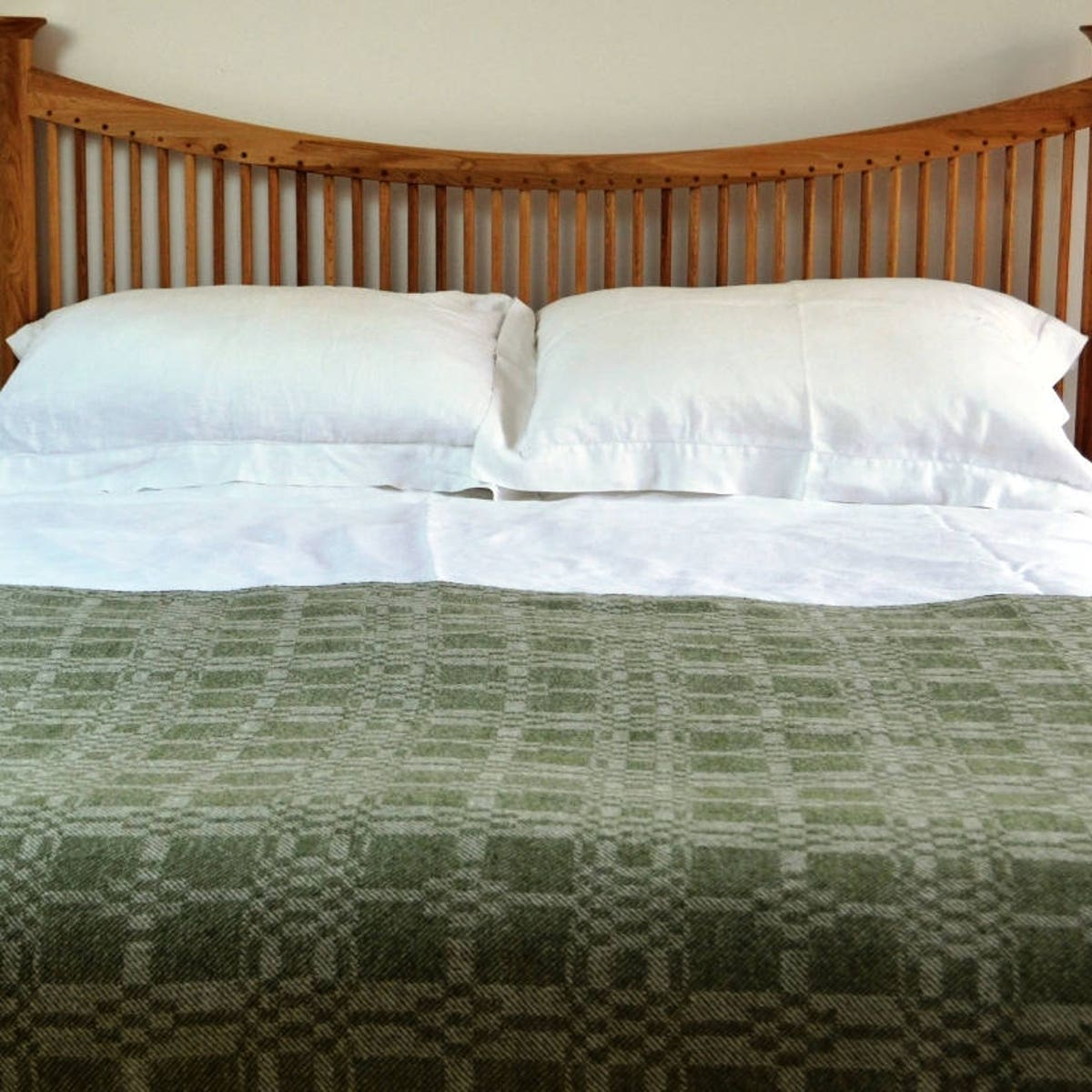 Coverlet Handwoven Lambswool Throw in Dark Apple Green Sofa Throw, Blanket, Large Lap Rug - Etsy