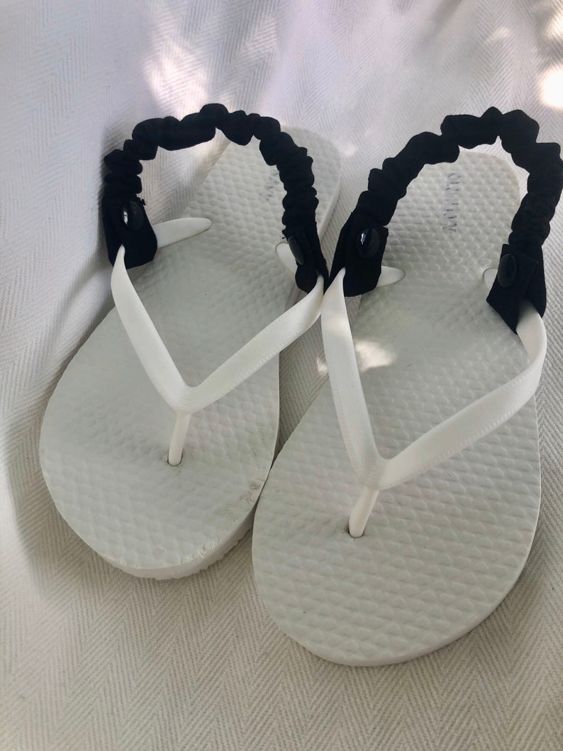 Black Flip Flop Back Straps / Shoe Accessories Adults and Etsy