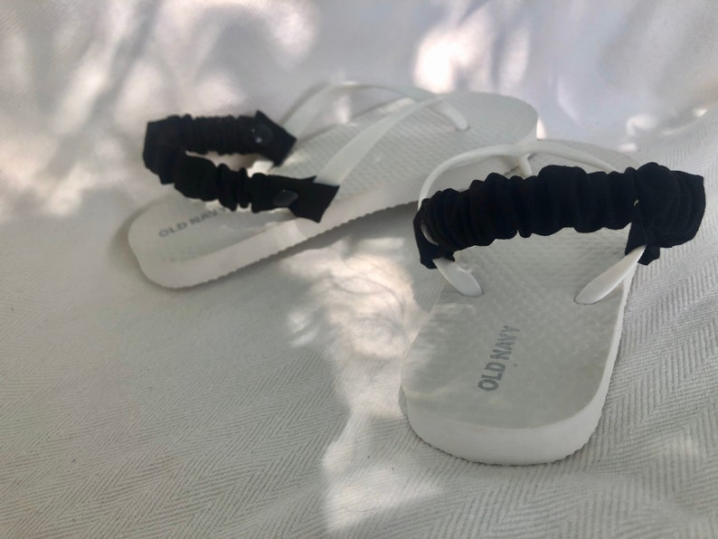 Black Flip Flop Back Straps / Shoe Accessories Adults and Etsy