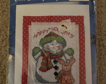 Design Works Crafts - Happy Holidays - Counted Cross Stitch Greetings Kit NIP #5859 ***Free Shipping***