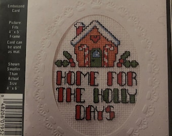 Needle Magic - Holly Days - Stitch a Card Counted Cross Stitch NIP #1952 ***Free Shipping***