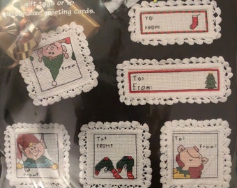 Wimpole Street Creations - Elves Scrap Stitch Kit **Plus GRATIS cualquier 9.99 Mini Ornament Kit** - Counted Cross Stitch Kit ***Envío Gratis***