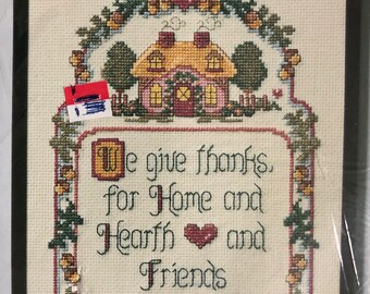 Stitch ‘N’ Frame - Home and Hearth **PLUS FREE any 9.99 Mini Ornament** - Counted Cross Stitch Kit NIP #4098 ***Free Shipping***