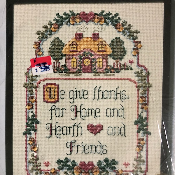 Stitch ‘N’ Frame - Home and Hearth **PLUS FREE any 9.99 Mini Ornament** - Counted Cross Stitch Kit NIP #4098 ***Free Shipping***