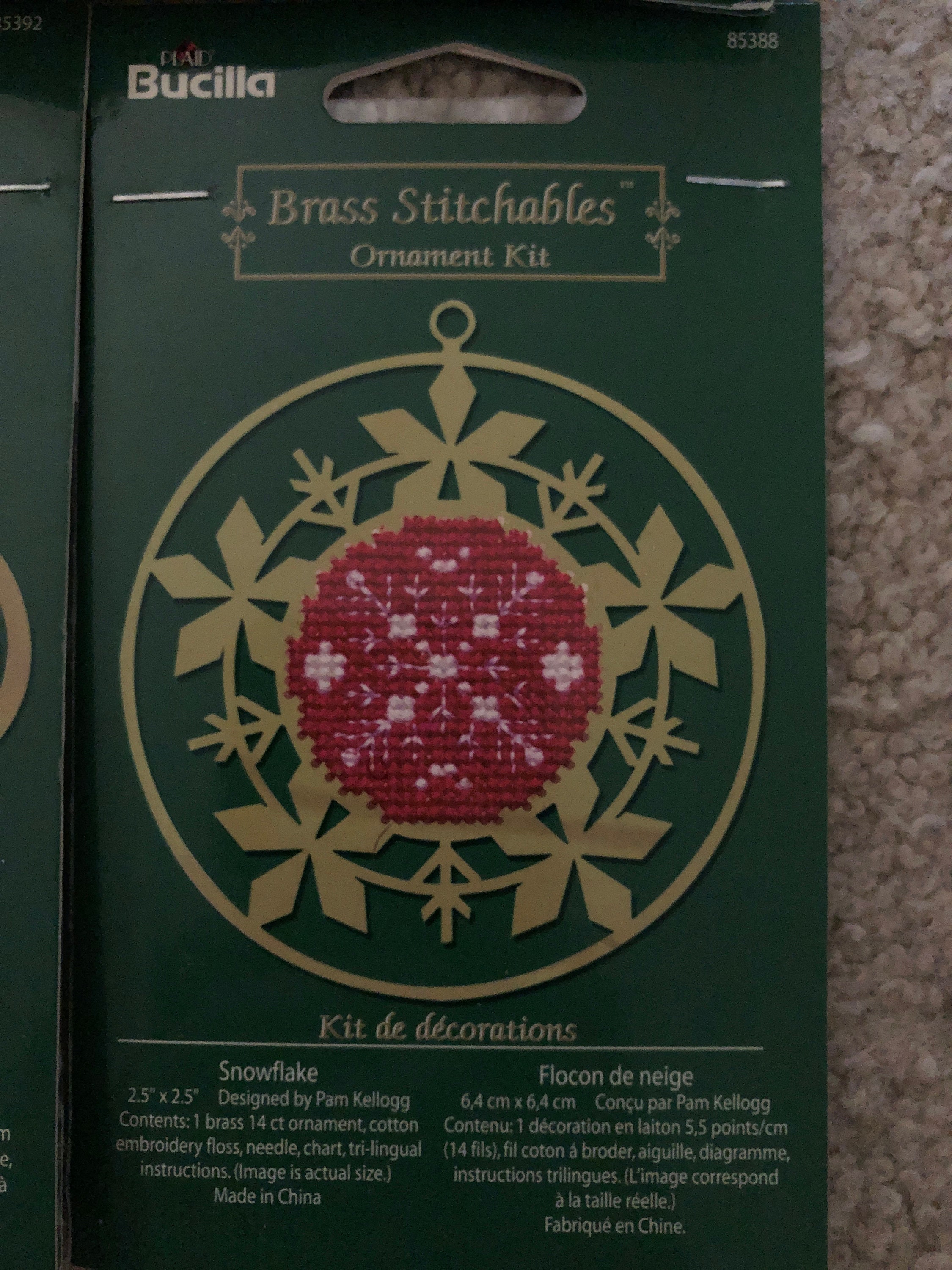 Bucilla Choose Any Brass Stitchables Ornament Kits Counted Etsy