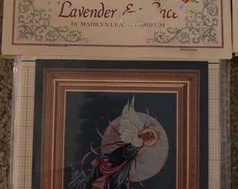 Lavender & Lace - Blue Moon Angel Chart 36 - Counted Cross Stitch Chart ***Free Shipping***