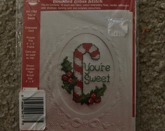 Needle Magic - You’re Sweet - Stitch a Card Counted Cross Stitch NIP #7004 ***Free Shipping***