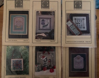 M Designs - Choose Any One Charts - Stitch Charts *Free Shipping*