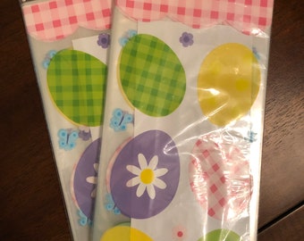 Amscan - 2 Pack 20 Easter Eggs, Flowers and Butterflies Party Bags with Twist Ties ***Free Shipping***