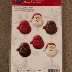 Wilton - Santa Claus Lollipop Candy Mold - Christmas Lollipop Candy Mold ***Free Shippng***