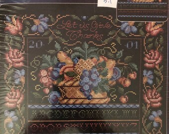Designs for the Needles - **Tape on Side** Give Thanks - Praying Hands Collection Counted Cross Stitch Kit NIP #114916 ***Free Shipping***
