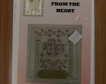 Ewe and Eye and Friends - Offering from the Heart Chart - a New Twist to Twisted Threads Stitch Chart ***Free Shipping**