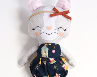 Kitten Doll Peluche Cat Doll Ropa para muñecas Cloth Doll Baby Shower Gift Rag Doll Toy Animal Doll Dress up Doll Kitty Plush Heirloom Doll