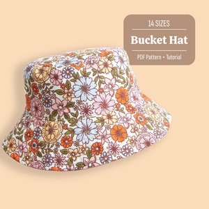 Bucket Hat Sewing Pattern, Summer Hat Sewing Pattern, Baby Hat Sewing Pattern, Easy Bucket Hat Pattern, PDF Women Pattern, Woman Sun Hat DIY
