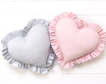 Heart shaped pillow | Etsy Pink heart pillow | Etsy