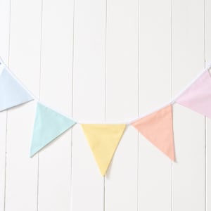 Regenbooggors banner gors stof banner gors vlaggen slinger banner pastel regenboog kwekerij stof gors wimpel regenboog babyslinger