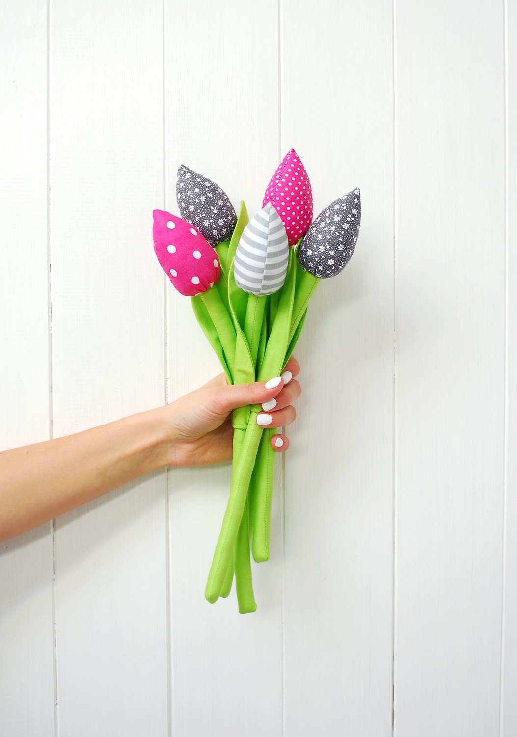 Tissu Tulipes Fleurs Accueil Décor Cadeau Cadeau de Mariage Pour Maman Bouquet Printemps Mariage