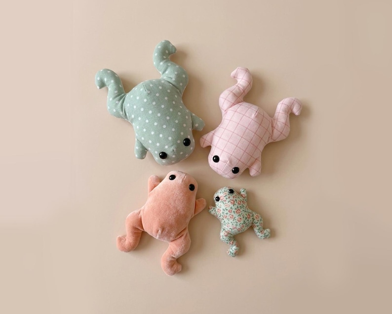 Frog Sewing Pattern, Easy Sewing Pattern, Gift for Kids, Stuffed Frog ...