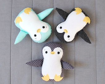 Penguin Plush Penguin Toy Penguin Soft Toy Penguin Softie Penguin Stuffed Animal Penguin Baby shower gift Nursery decor Baby Penguin gift