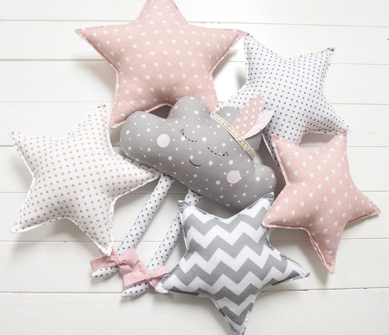 Star Pillow Star Shaped Pillow Star Nursery Star Decor Kids Etsy