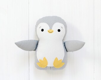 Trudi Fluffies Penguin│Baby's Soft & Furry Plush Animal Cuddly│Christmas Toy 
