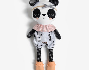 Panda Bear Toy Panda Plush Peluche Animal Panda Peluche Animal Panda Juguete de peluche Oso de peluche Juguete de oso Babyshower regalo Panda baby shower girl Jobuko